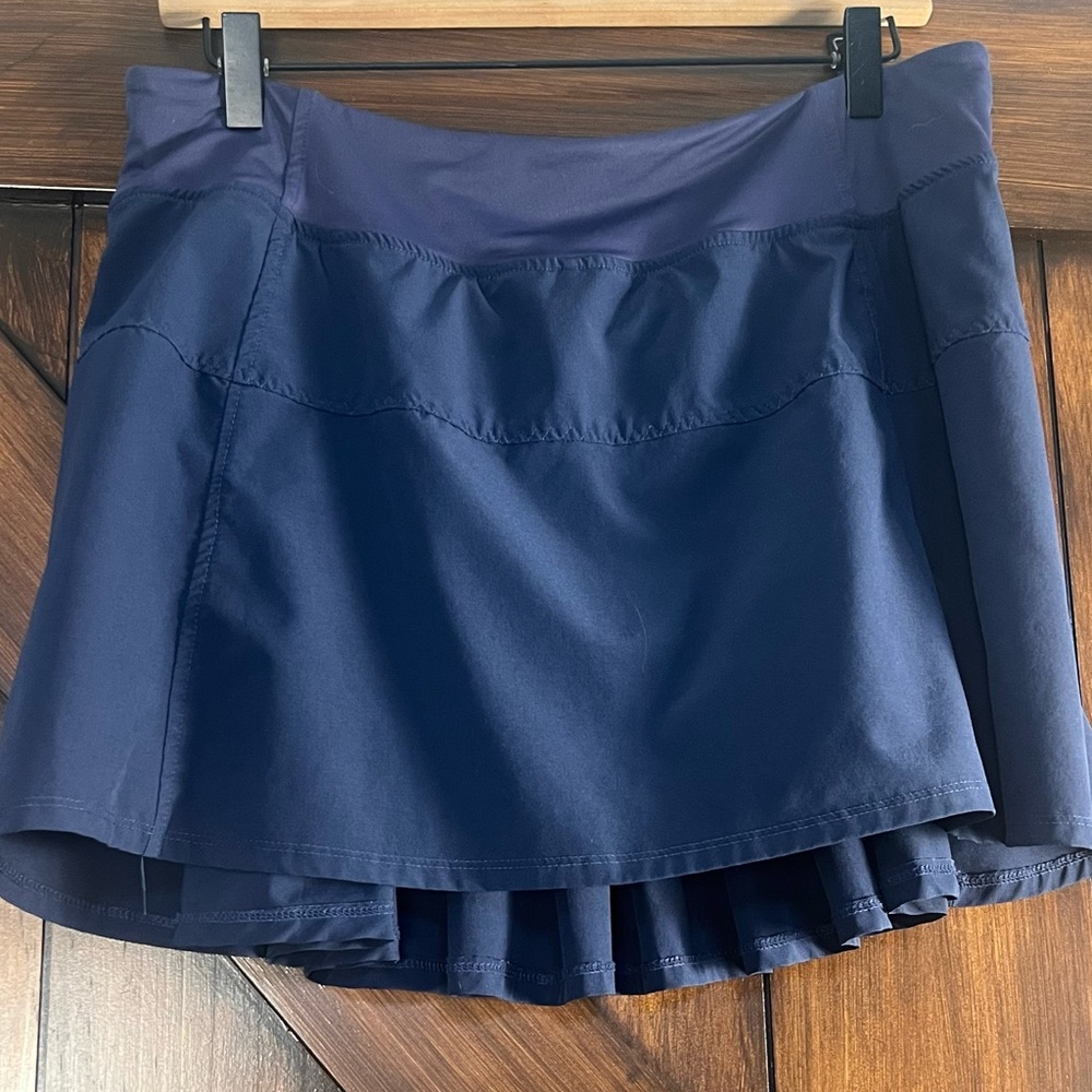 Lija Dark Blue Tennis Athletic Skirt‎ Women's L